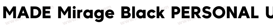 MADE Mirage Black PERSONAL USE字体转换